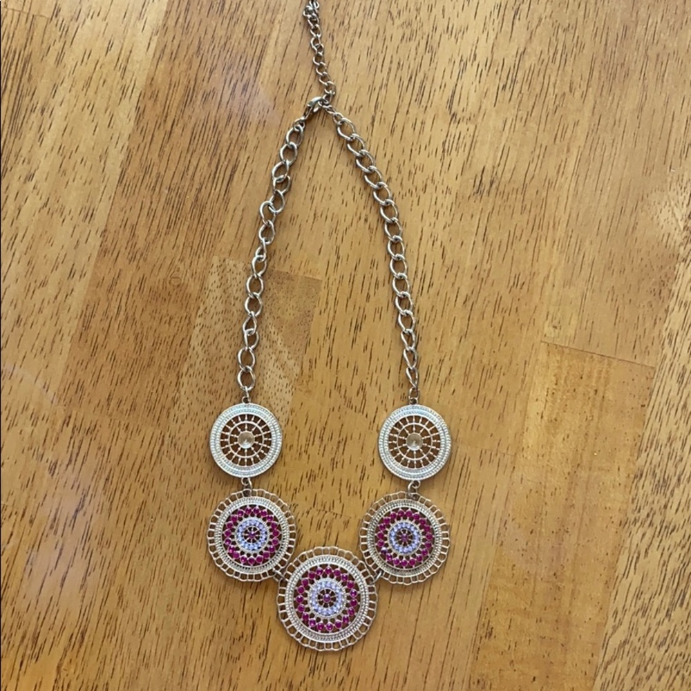 Gold and Pink Necklace